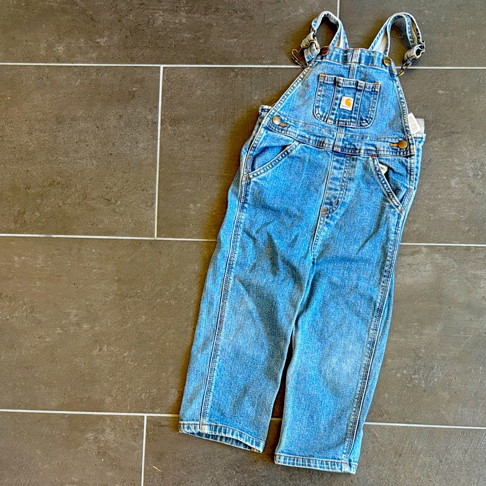 Carhartt Blue Denim Overalls